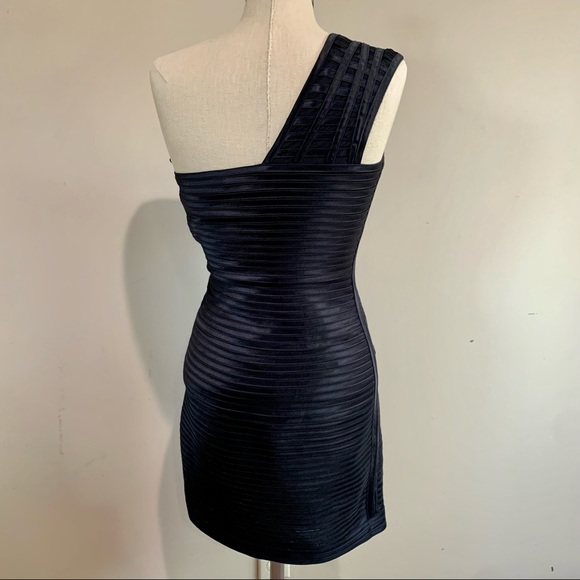 NWT BCBG One Shoulder Eden Bodycon Dress - Picture 4 of 9